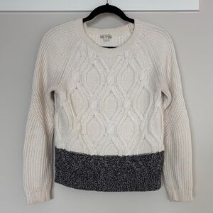 Women's Cream and Gray Sweater